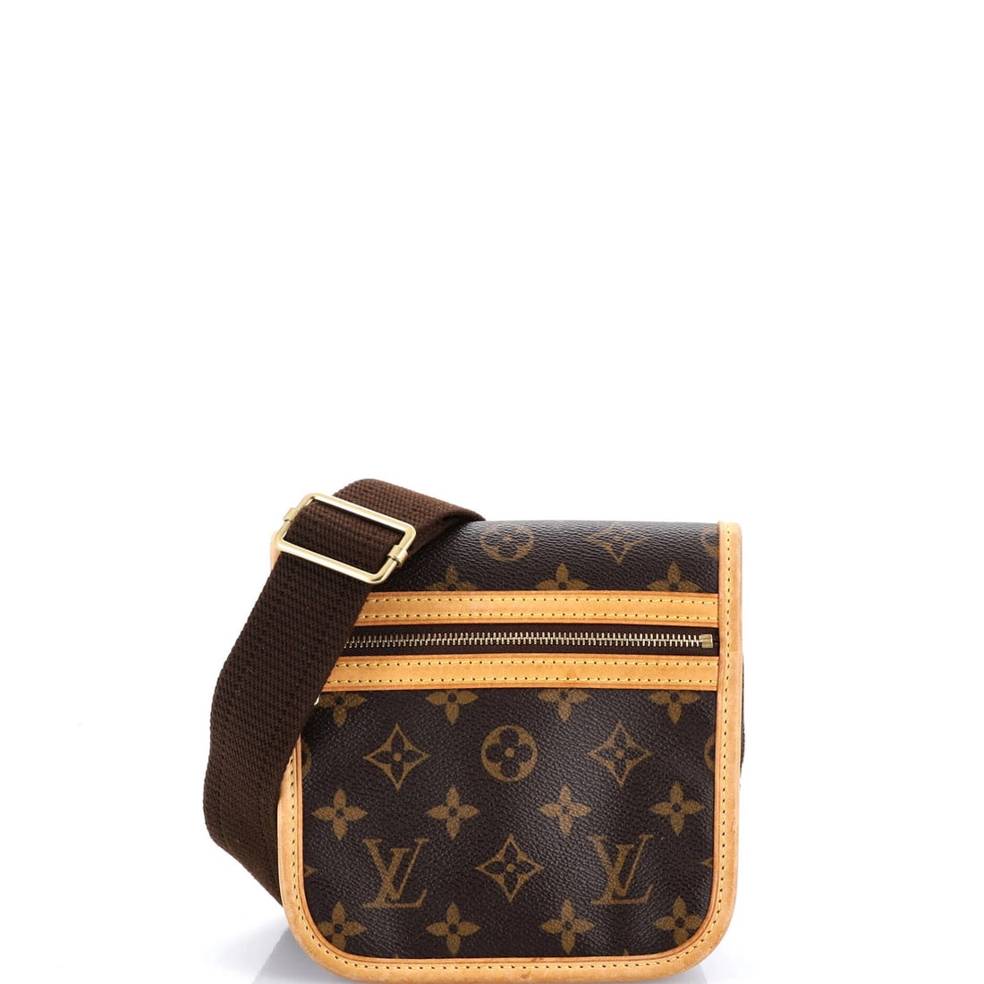 Louis Vuitton Bosphore Waist Bag in Monogram Canvas: Louis Vuitton Bosphore Waist Bag in Monogram Canvas A pre-owned Louis Vuitton Bosphore Waist Bag in rich brown monogram canvas, boasting the iconic LV signature and timeless design. With its sturdy go