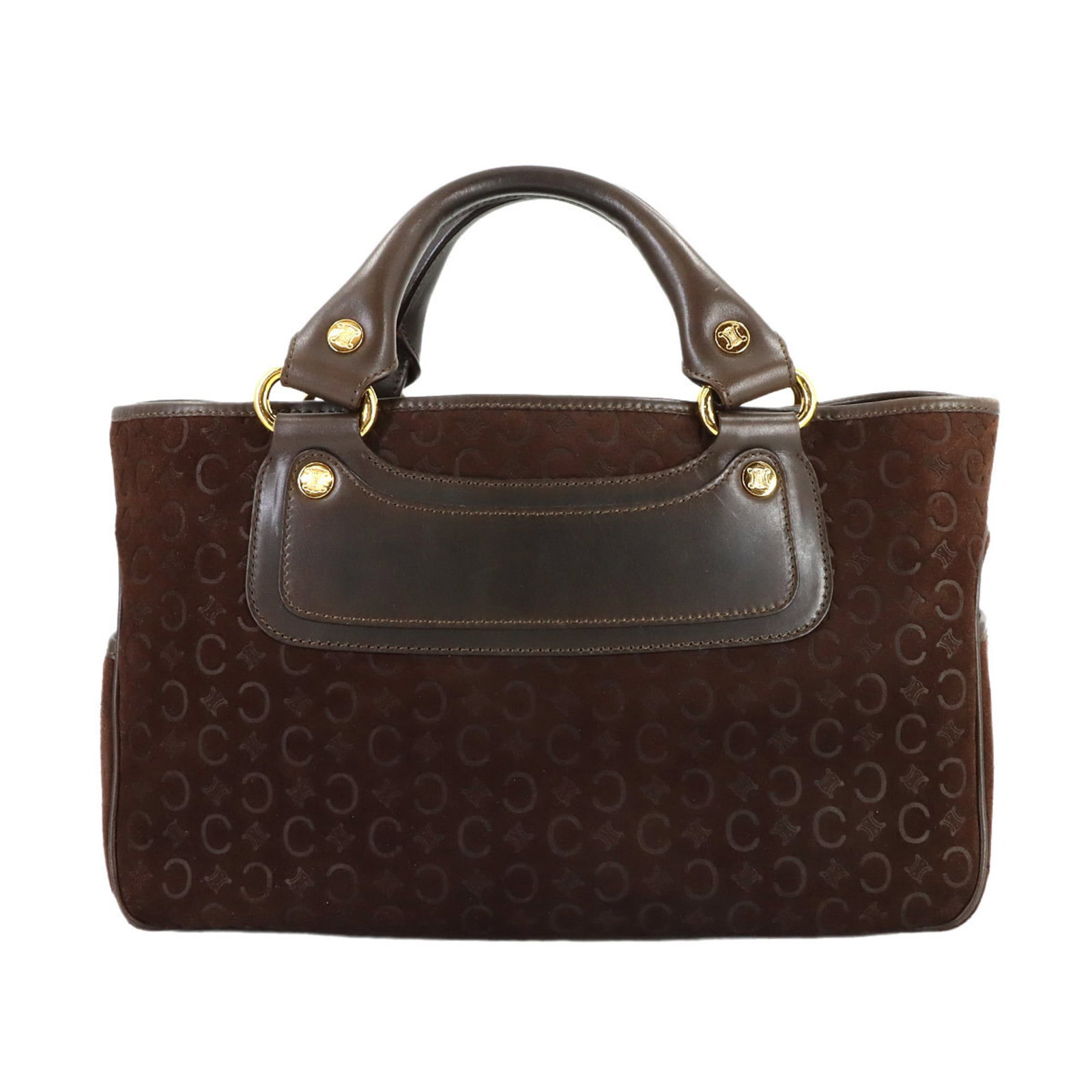 Celine Suede Leather Handbag: Celine Suede Leather Handbag Experience the timeless elegance of Celine's iconic suede leather handbag, boasting a rich brown hue and premium quality that exudes sophistication. With its sleek 20.5cm