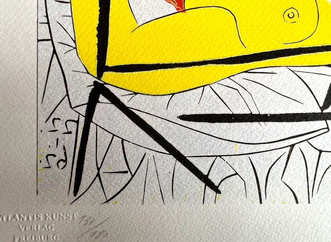Numbered Pablo Picasso Lithograph - 7