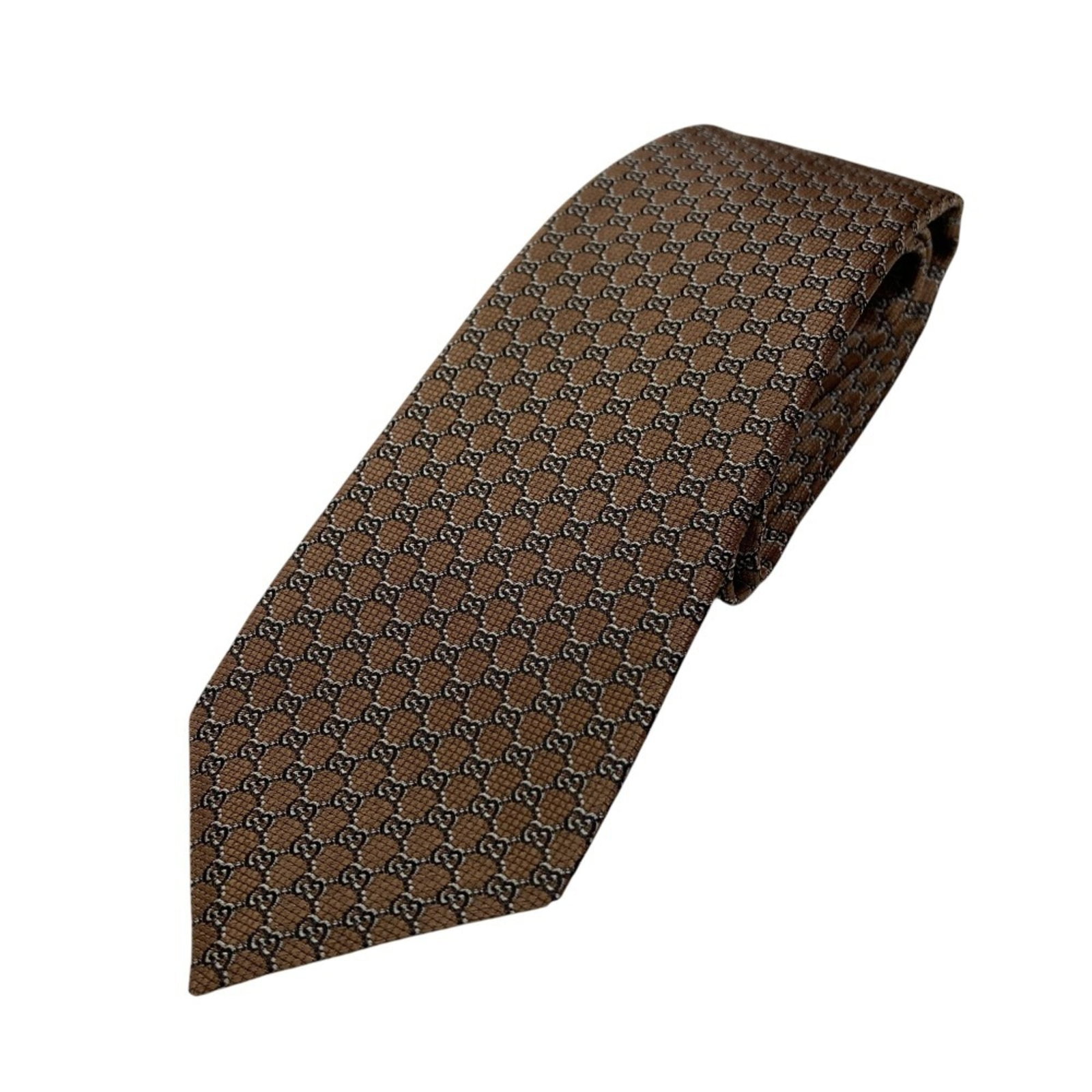 Gucci Silk Cravat: Gucci Silk Cravat Elevate your style with the luxurious Gucci silk cravat, boasting a rich brown hue and sleek 7cm width that adds a touch of sophistication to any outfit. Made from high-quality silk,