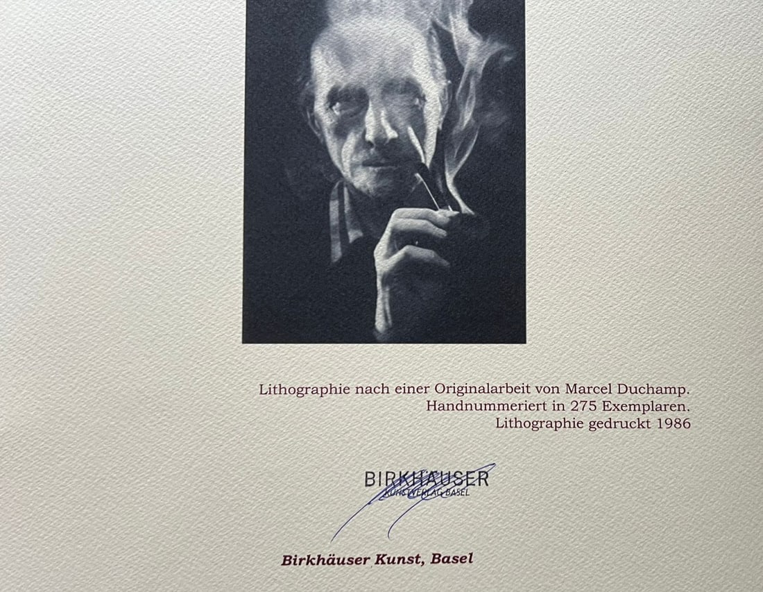 Es Marcel Duchamp Lithograph Numbered 275 - 10