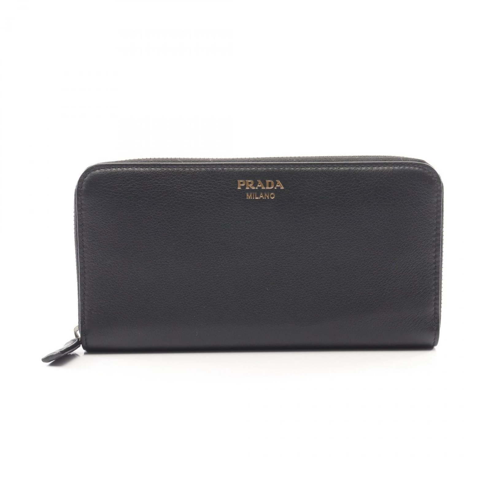 Prada Bi-Fold Leather Wallet: Prada Bi-Fold Leather Wallet A sleek and sophisticated accessory for the modern woman, this Prada bi-fold leather wallet boasts a timeless design with clean lines and premium quality materials. Made f