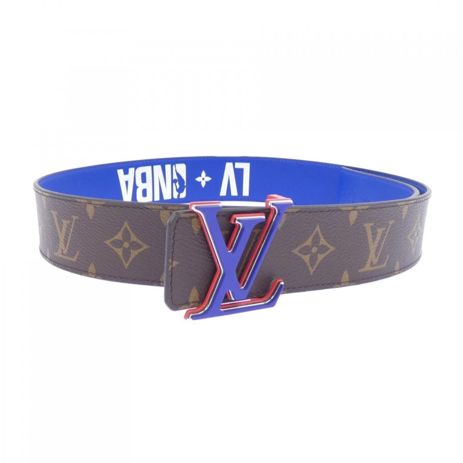 Belt Louis Vuitton Standard: Belt Louis Vuitton Standard A pre-owned Louis Vuitton Standard Belt in blue, offering a stylish and timeless accessory for the modern man. With its classic design and durable construction, this belt i