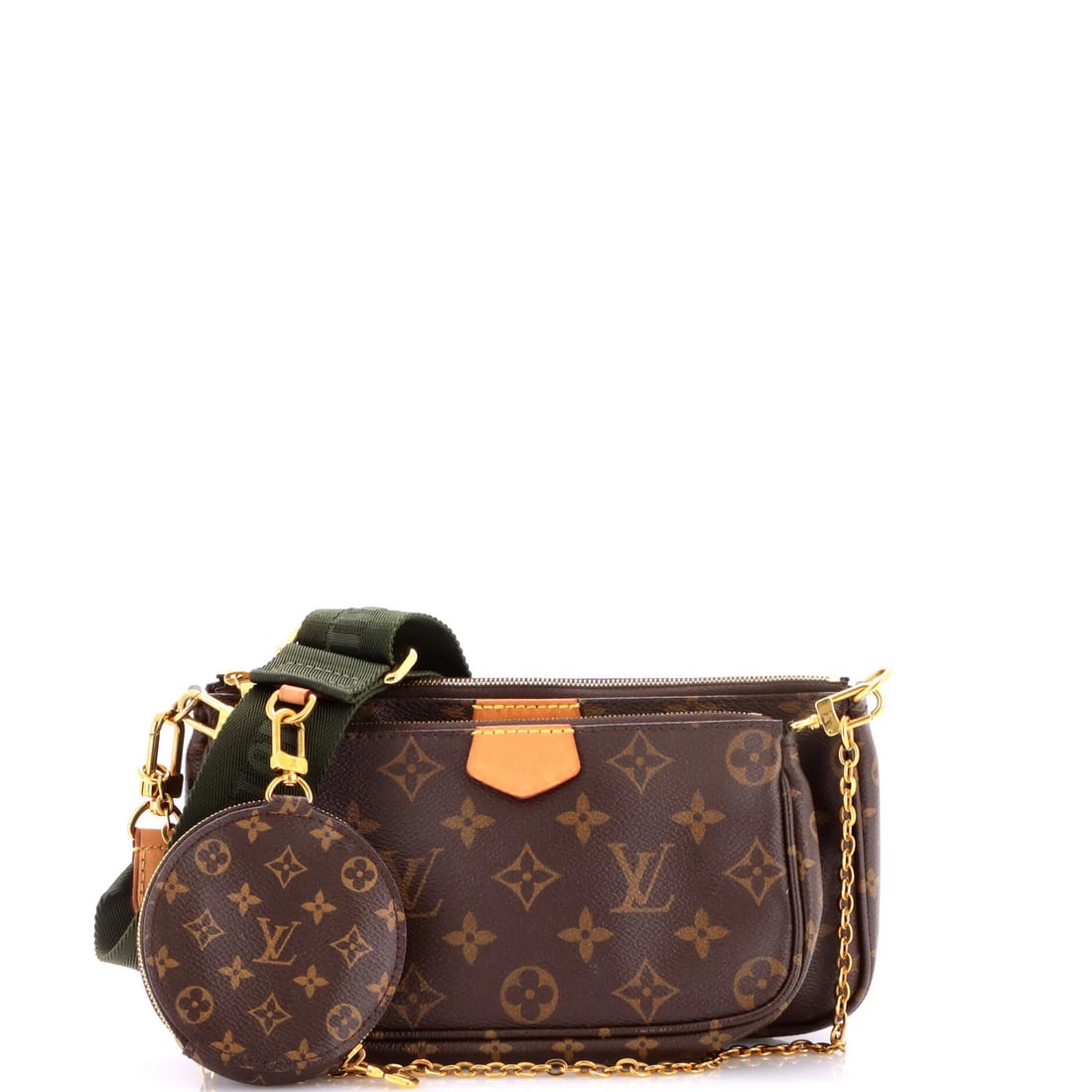 Canvas Louis Vuitton Multi Pochette Accessoires Monogram: Canvas Louis Vuitton Multi Pochette Accessoires Monogram A rare find for the Louis Vuitton enthusiast, this Multi Pochette Accessoires Monogram bag boasts the iconic monogram pattern on its canvas ext