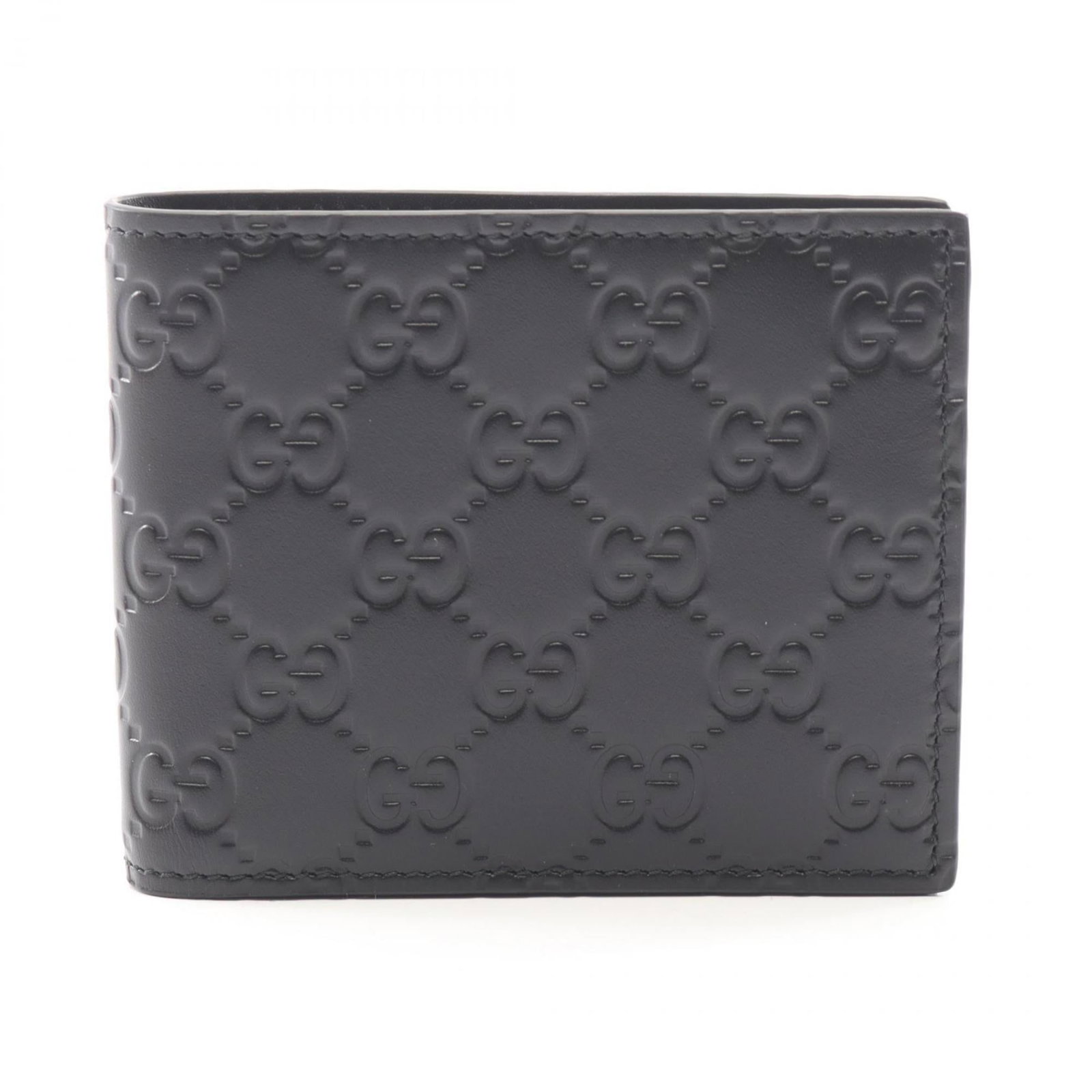 Gucci Bi-Fold Leather Wallet: Gucci Bi-Fold Leather Wallet A sleek and sophisticated accessory for the modern gentleman, this Gucci bi-fold leather wallet boasts classic style with a touch of luxury. Made from high-quality black l