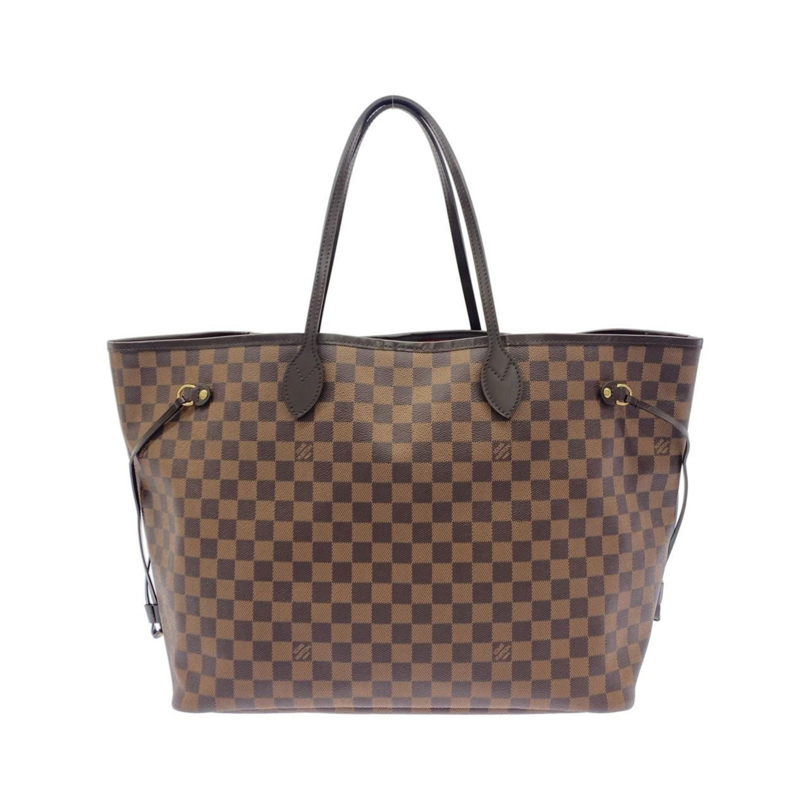 Louis Vuitton Coated Canvas Handbag: Louis Vuitton Coated Canvas Handbag Experience the iconic style of Louis Vuitton with this stunning coated canvas handbag, boasting sleek gold hardware and a timeless Ebene color that exudes sophistic