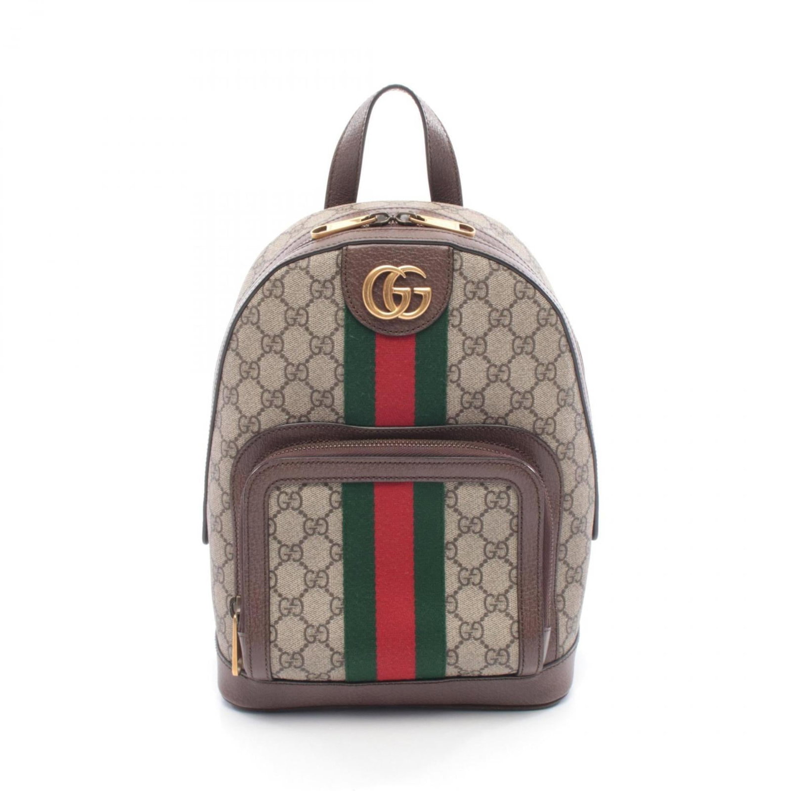 Gucci PVC Coated Canvas Leather Handbag Backpack: Gucci PVC Coated Canvas Leather Handbag Backpack A stylish and practical Gucci backpack, this classic design combines the durability of PVC-coated canvas with the luxurious feel of leather, making it