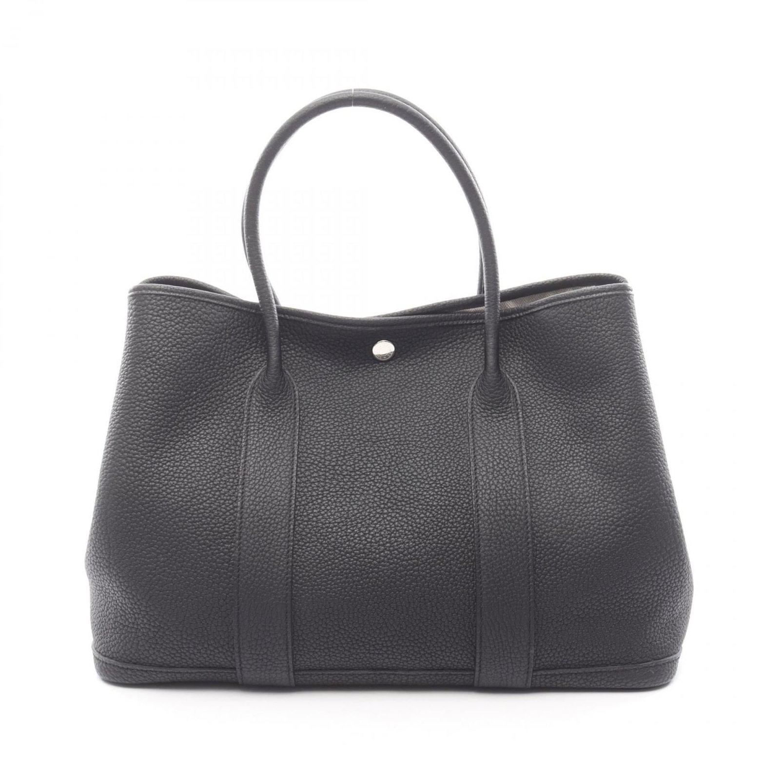 Hermes Negonda Leather Tote Bag: Hermes Negonda Leather Tote Bag A timeless piece of luxury, the Hermes Negonda Leather Tote Bag boasts sleek, silver hardware and rich, black negonda leather that exudes sophistication and elegance. W