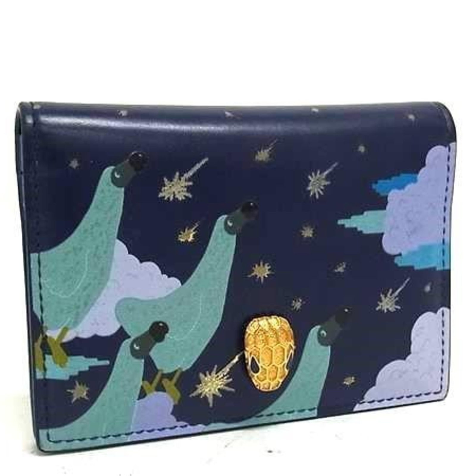 Bvlgari Leather Business Card Case: Bvlgari Leather Business Card Case Elevate your professional style with the Bvlgari Leather Business Card Case, crafted from rich blue leather that exudes sophistication and luxury. This beautifully d