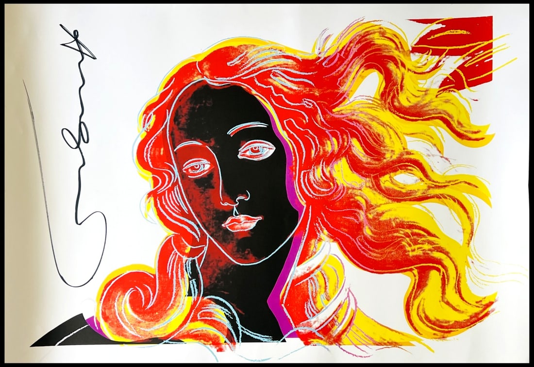 Certificate Of Authenticity Foundation - Andy Warhol Poster: Certificate Of Authenticity Foundation - Andy Warhol Poster Own a piece of art history with this rare Andy Warhol poster, "Birth of Venus", hand-signed by the master and authenticated by the Warhol Fo