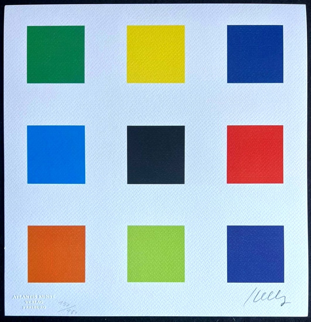 Stamp Ellsworth Kelly Lithograph 180 Numbered: Stamp Ellsworth Kelly Lithograph 180 Numbered A rare opportunity to own a piece of modern art, this limited edition lithograph by Ellsworth Kelly is a stunning representation of the artist's signature