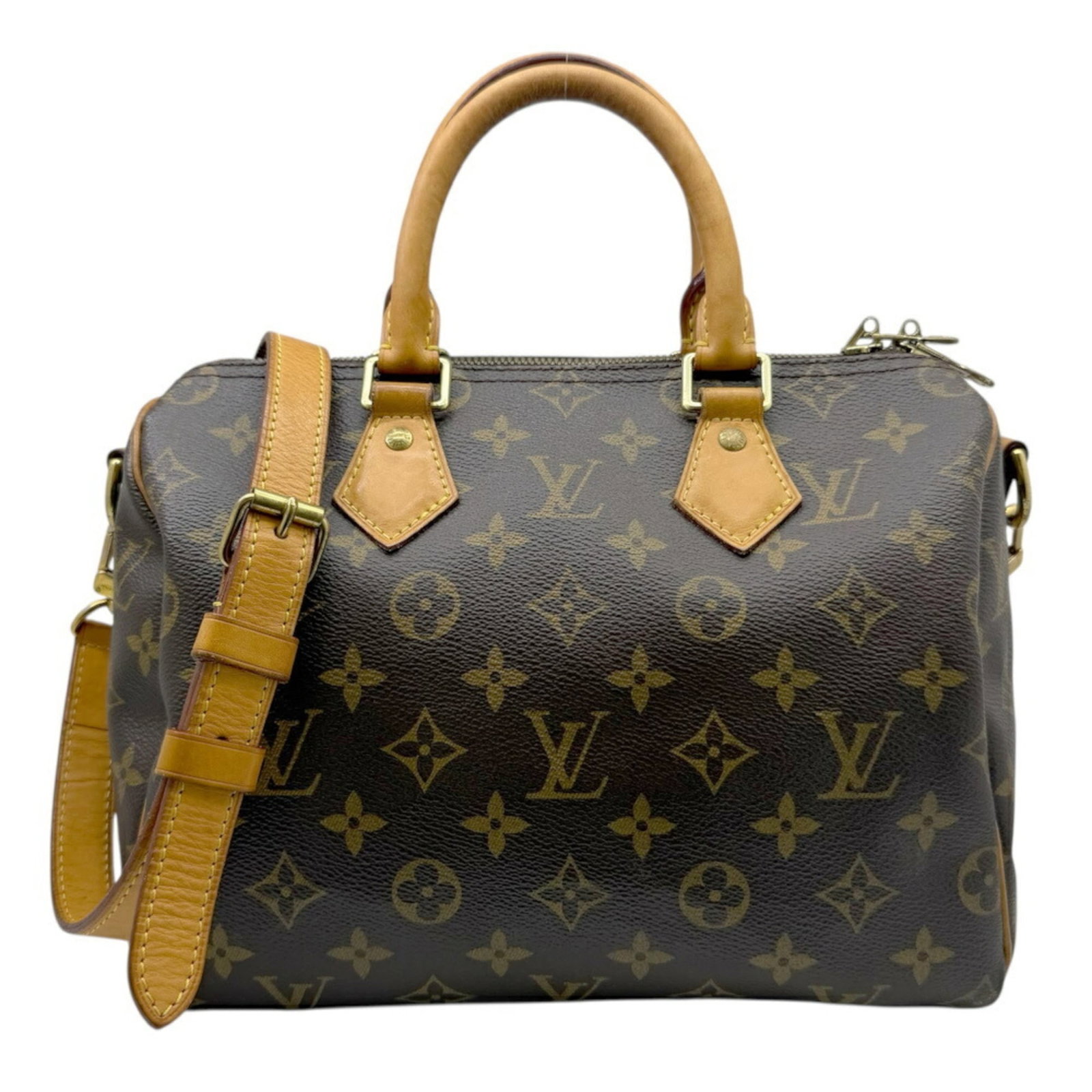 Louis Vuitton Boston Bag - Monogram: Louis Vuitton Boston Bag - Monogram A pre-owned Louis Vuitton Boston Bag in rich brown monogram, boasting the iconic LV signature. With its classic design and timeless style, this bag is perfect for a