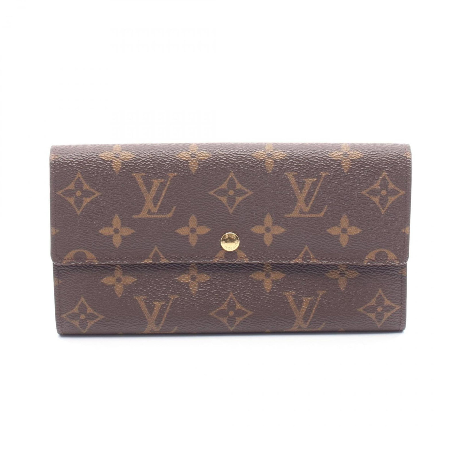 Louis Vuitton Bi-Fold Wallet - Monogram PVC Leather: Louis Vuitton Bi-Fold Wallet - Monogram PVC Leather A rare find for the fashionista, this pre-owned Louis Vuitton bi-fold wallet boasts the iconic monogram PVC leather design in rich brown hues, perfe