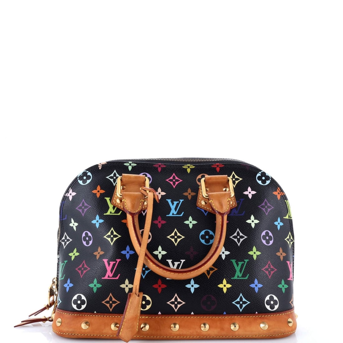 Louis Vuitton Alma NM Monogram Multicolor Handbag: Louis Vuitton Alma NM Monogram Multicolor Handbag The Louis Vuitton Alma NM Monogram Multicolor Handbag is a vibrant and stylish accessory that boasts the iconic monogram pattern in a bold multicolor