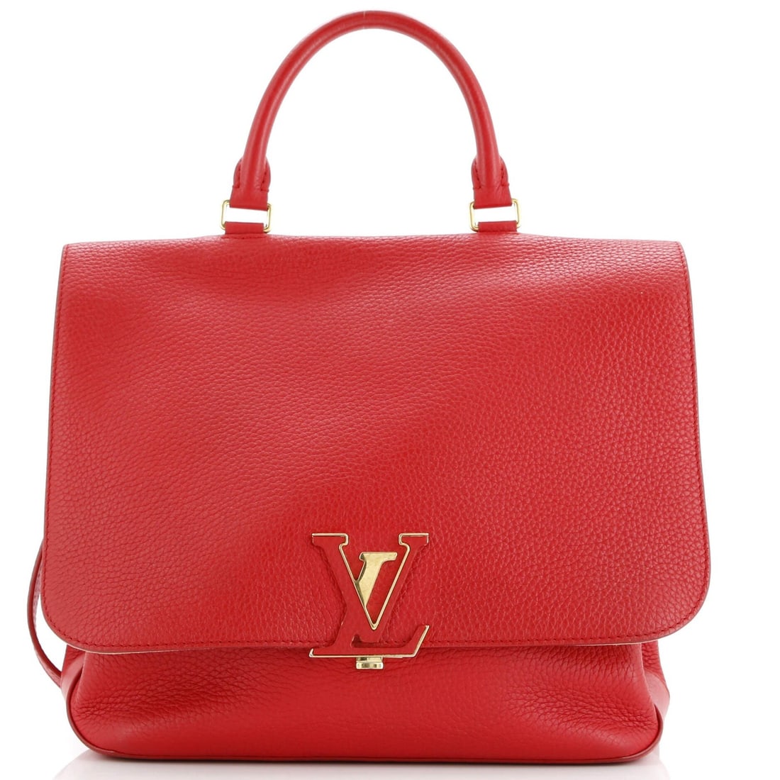Leather Louis Vuitton Volta NM Bag: Leather Louis Vuitton Volta NM Bag A stunning Louis Vuitton Volta NM bag in bold red leather, boasting sleek top handle design and gold hardware. With its classic style and luxurious feel, this iconic
