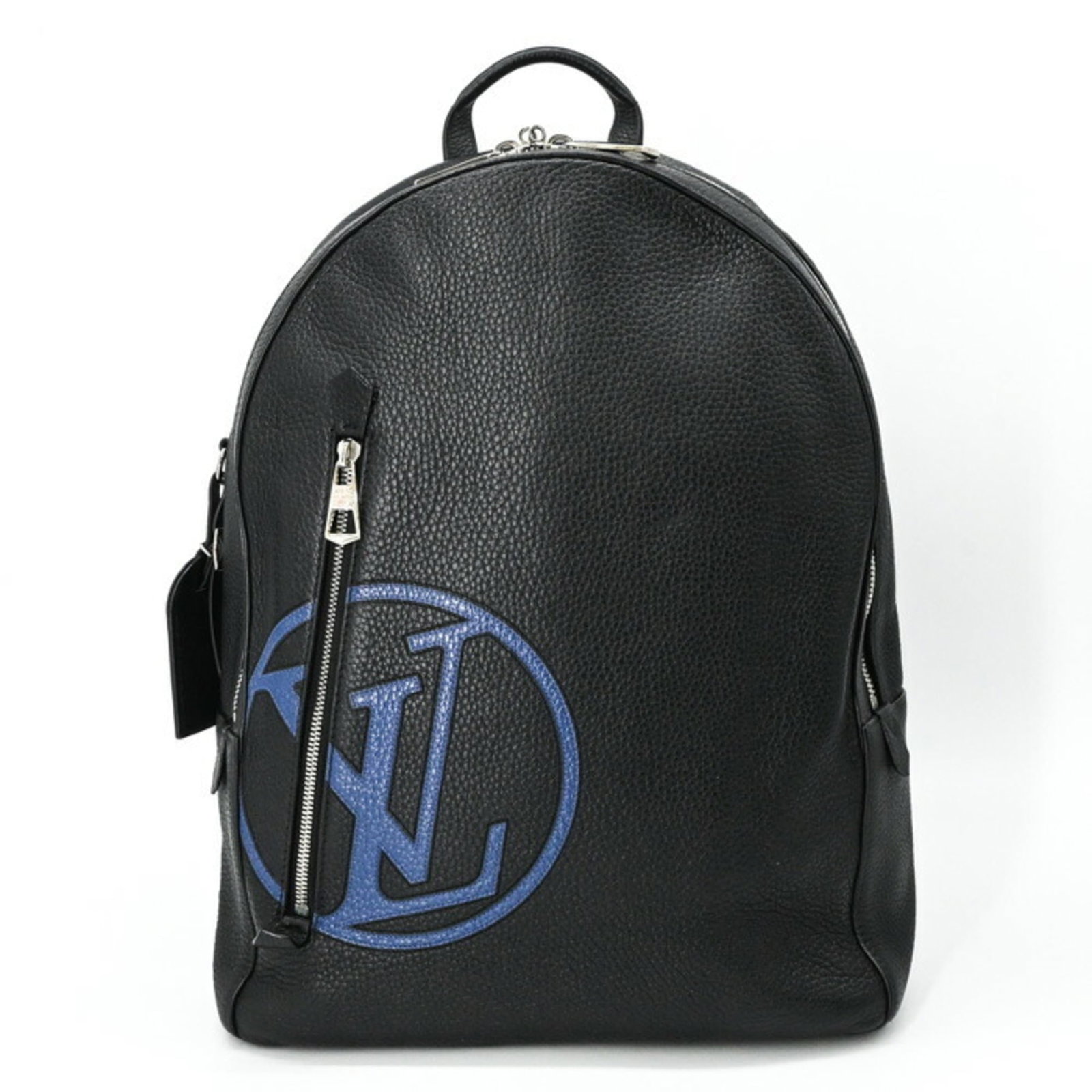 Louis Vuitton Leather Backpack: Louis Vuitton Leather Backpack A classic Louis Vuitton backpack, the Taurillon Leather Backpack is a timeless piece that exudes sophistication and elegance. With its durable black leather exterior, sp