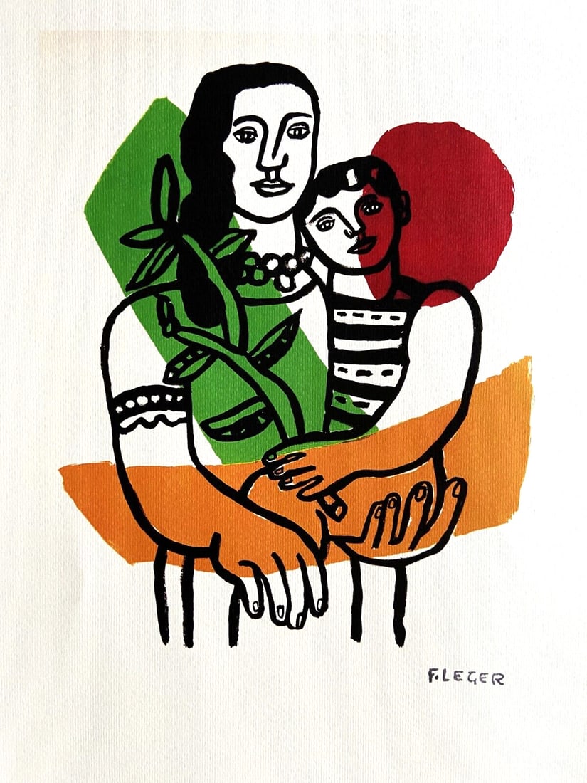 Limited Fernand-Lger Lithograph Maeght 1966 Numbered: Limited Fernand-Lger Lithograph Maeght 1966 Numbered A rare and iconic lithograph by Fernand L?ger, "Maternity", is up for grabs. Printed in 1966 by the esteemed Maeght-Paris gallery, this limited edi