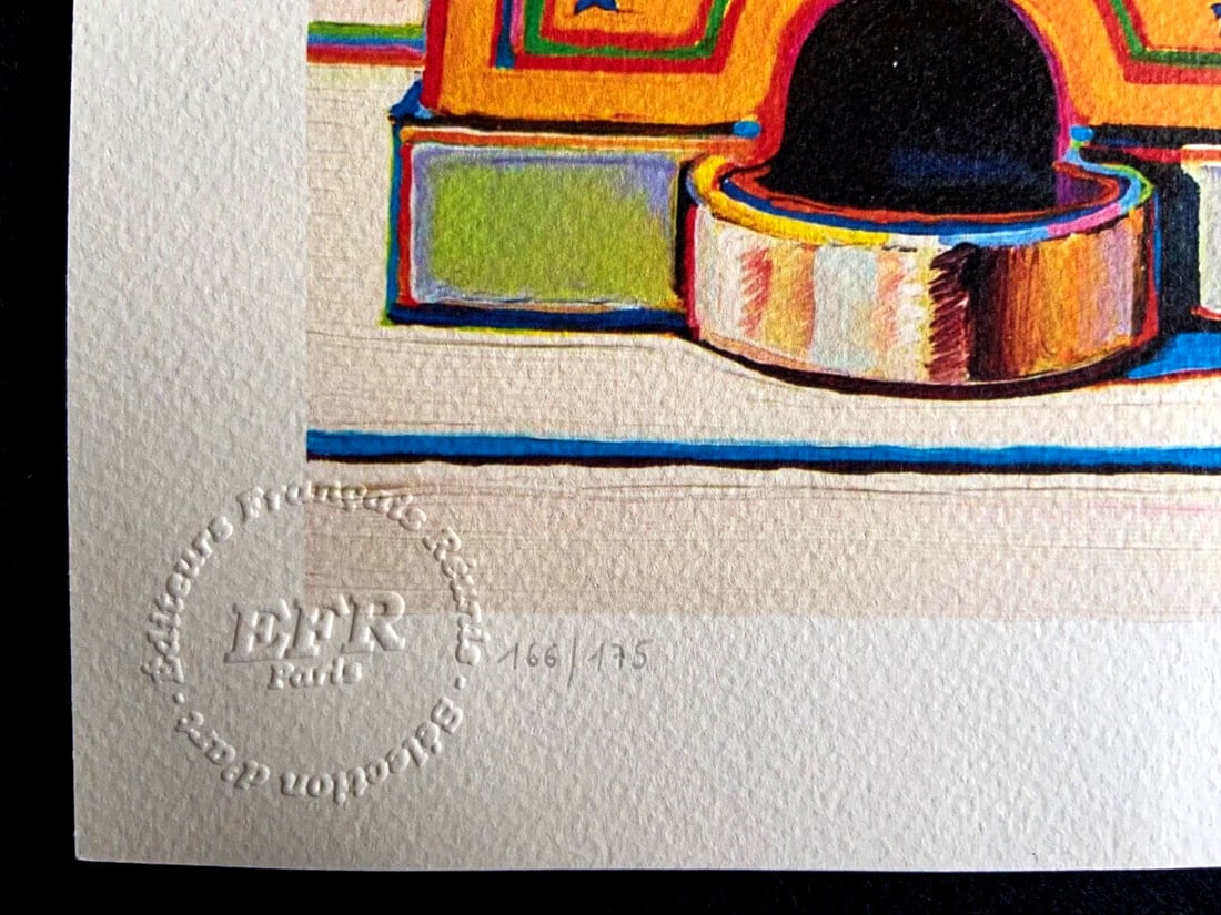Numbered Wayne Thiebaud Lithograph Op - 6