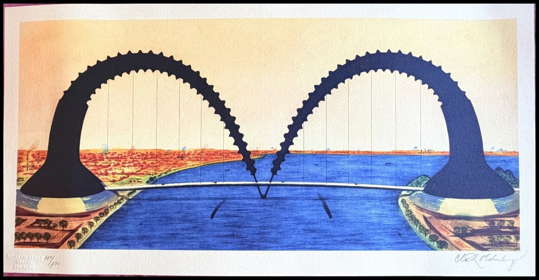 Lithograph Claes Oldenburg: Lithograph Claes Oldenburg A rare opportunity to own a piece of art history, this 1978 lithograph by Claes Oldenburg is a stunning example of the artist's iconic style. Printed in limited edition and
