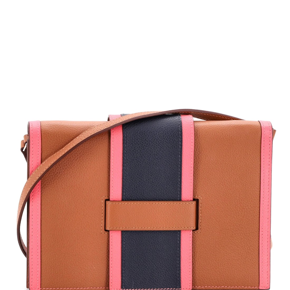 Evercolor Hermes H Passant Clutch Shoulder Bag: Evercolor Hermes H Passant Clutch Shoulder Bag A stunning Evercolor Hermes H Passant Clutch Shoulder Bag, boasting rich brown leather exterior and interior, adorned with elegant palladium hardware. Wi
