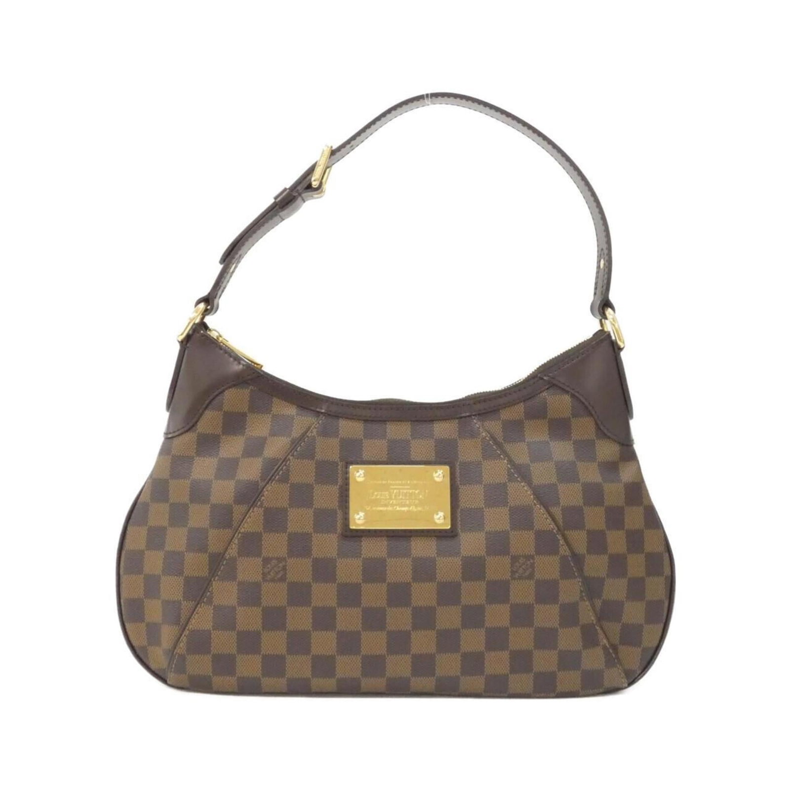 Louis Vuitton Damier Canvas Shoulder Bag: Louis Vuitton Damier Canvas Shoulder Bag A timeless and iconic Louis Vuitton shoulder bag, the Damier Canvas Ebene is a stylish and versatile accessory that exudes classic French chic. With its signat