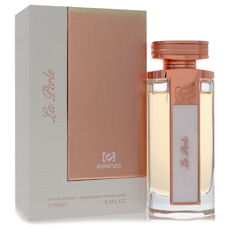La Perle Perfume by Essenza Eau de Parfum Spray: La Perle Perfume by Essenza Eau de Parfum Spray Indulge in the alluring scent of La Perle Perfume by Essenza, a 3.4 oz eau de parfum spray that captures the essence of femininity with its sophisticate
