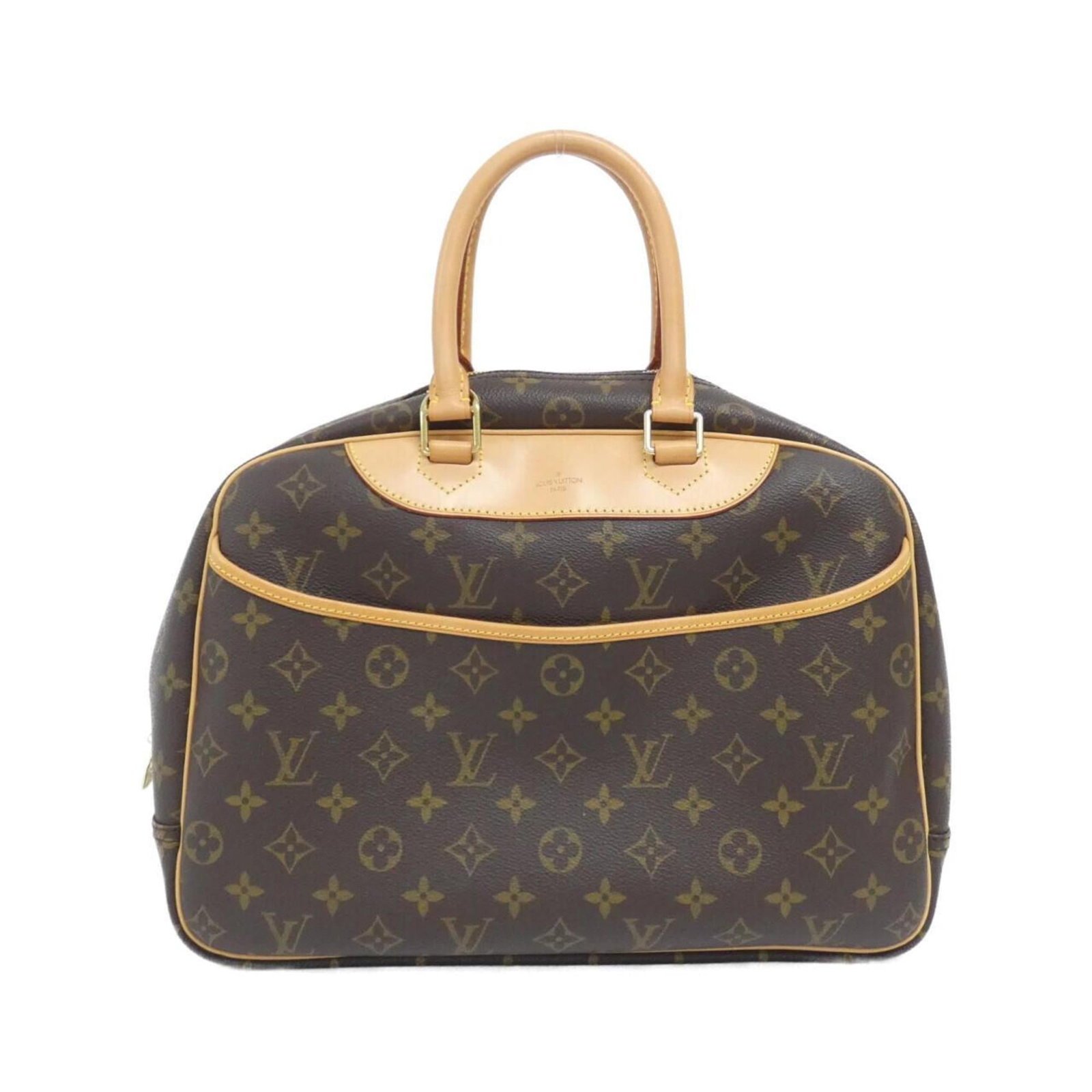 Louis Vuitton Coated Canvas Handbag: Louis Vuitton Coated Canvas Handbag A timeless piece from the iconic Louis Vuitton brand, this coated canvas handbag boasts a rich brown hue and classic design that exudes sophistication. With its dur