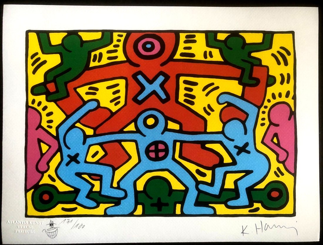 Numbered Keith-Haring Lithograph (1 of 10)