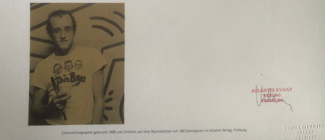 Numbered Keith-Haring Lithograph - 9