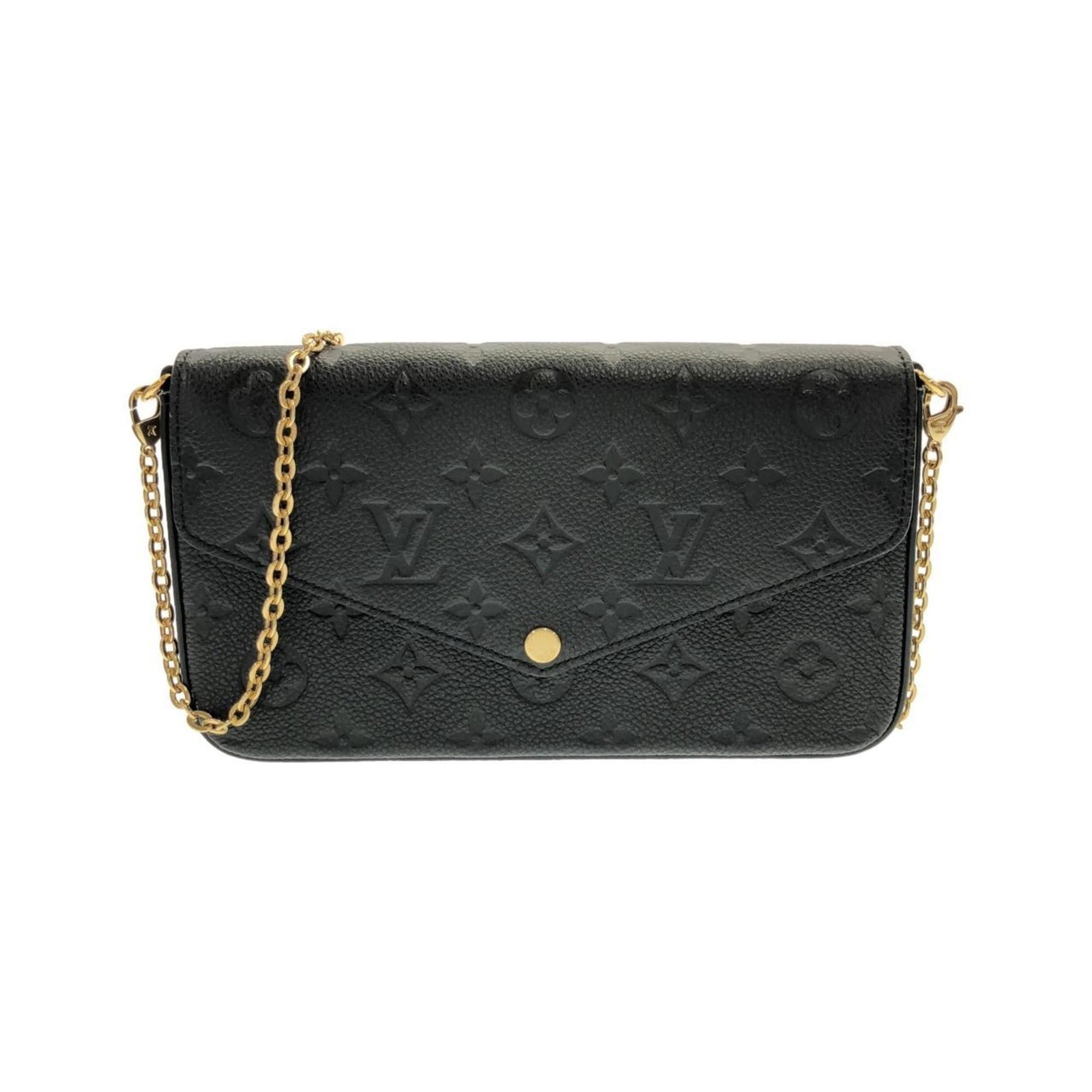 Louis Vuitton Pochette Shoulder Bag in Leather: Louis Vuitton Pochette Shoulder Bag in Leather A sleek and sophisticated Louis Vuitton Pochette Shoulder Bag in black leather, crafted from high-quality calfskin, makes for a timeless accessory. With