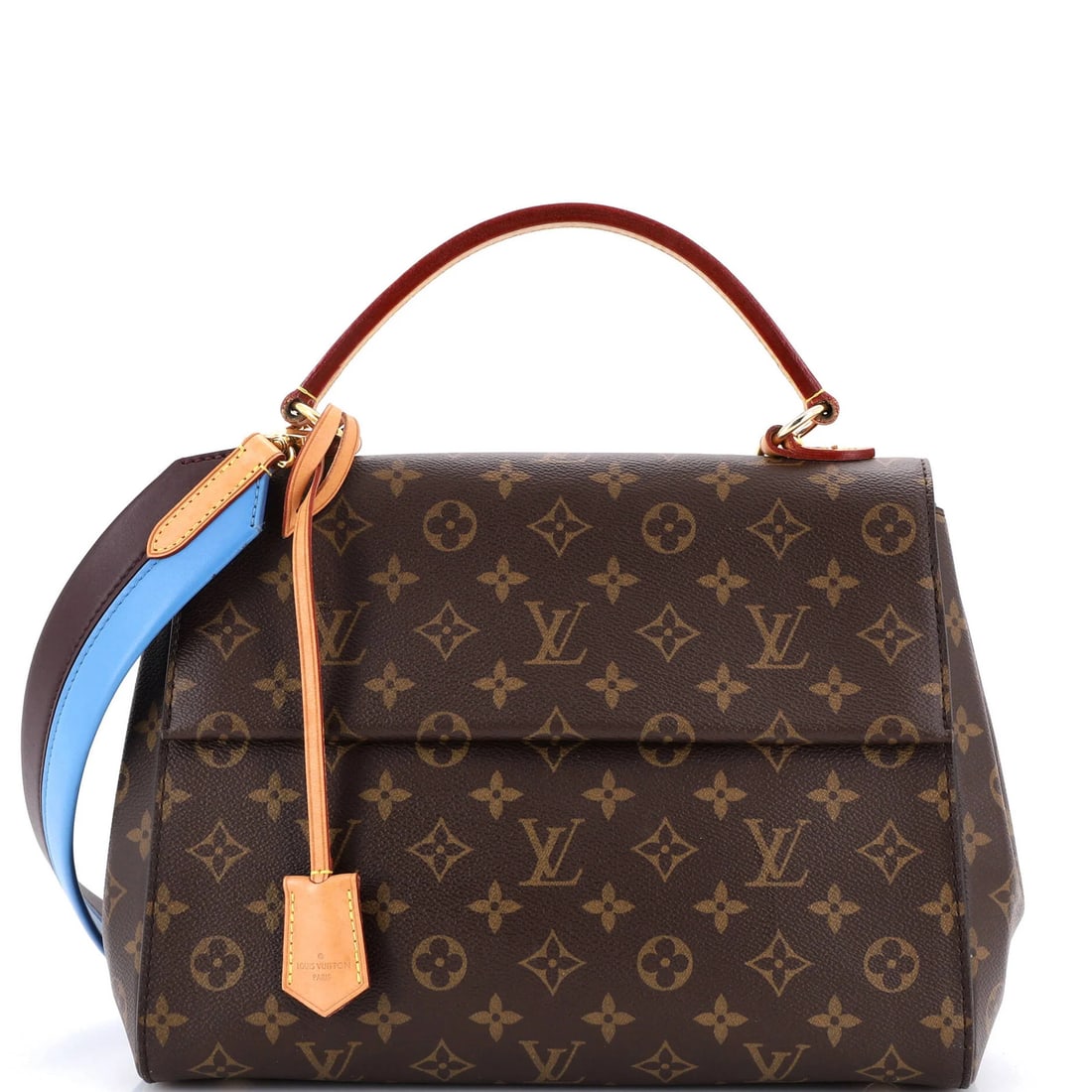 Louis Vuitton Cluny MM Monogram Canvas Top Handle Bag: Louis Vuitton Cluny MM Monogram Canvas Top Handle Bag Elevate your style with the iconic Louis Vuitton Cluny MM Monogram Canvas Top Handle Bag, boasting the signature monogram pattern and timeless des