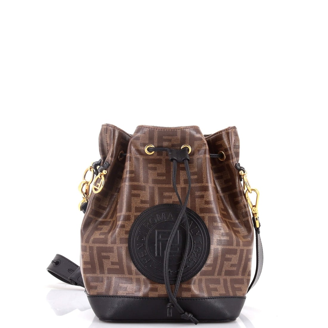 Fendi Mon Tresor Small Zucca Coated Canvas Bucket Bag: Fendi Mon Tresor Small Zucca Coated Canvas Bucket Bag The Fendi Mon Tresor Small Zucca Coated Canvas Bucket Bag is a timeless and stylish accessory that exudes luxury. With its canvas-coated leather