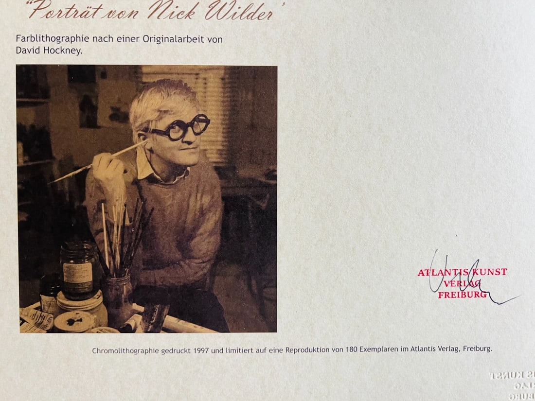 Numbered David Hockney Lithograph - 10