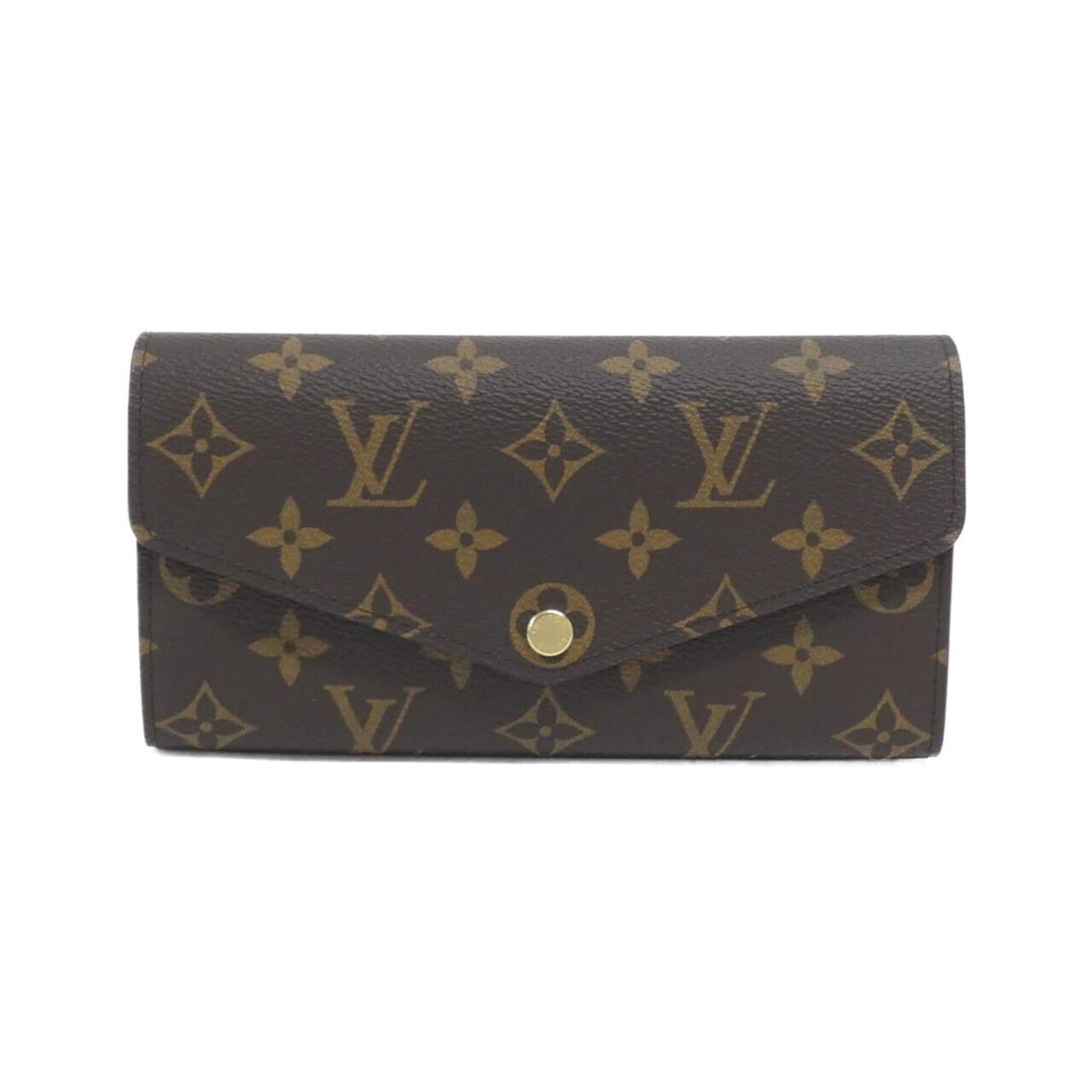 Louis Vuitton Bi-Fold Coated Canvas Long Wallet: Louis Vuitton Bi-Fold Coated Canvas Long Wallet A stylish and practical long wallet from Louis Vuitton, the Bi-Fold Coated Canvas Long Wallet is a timeless accessory for any woman on-the-go. With its