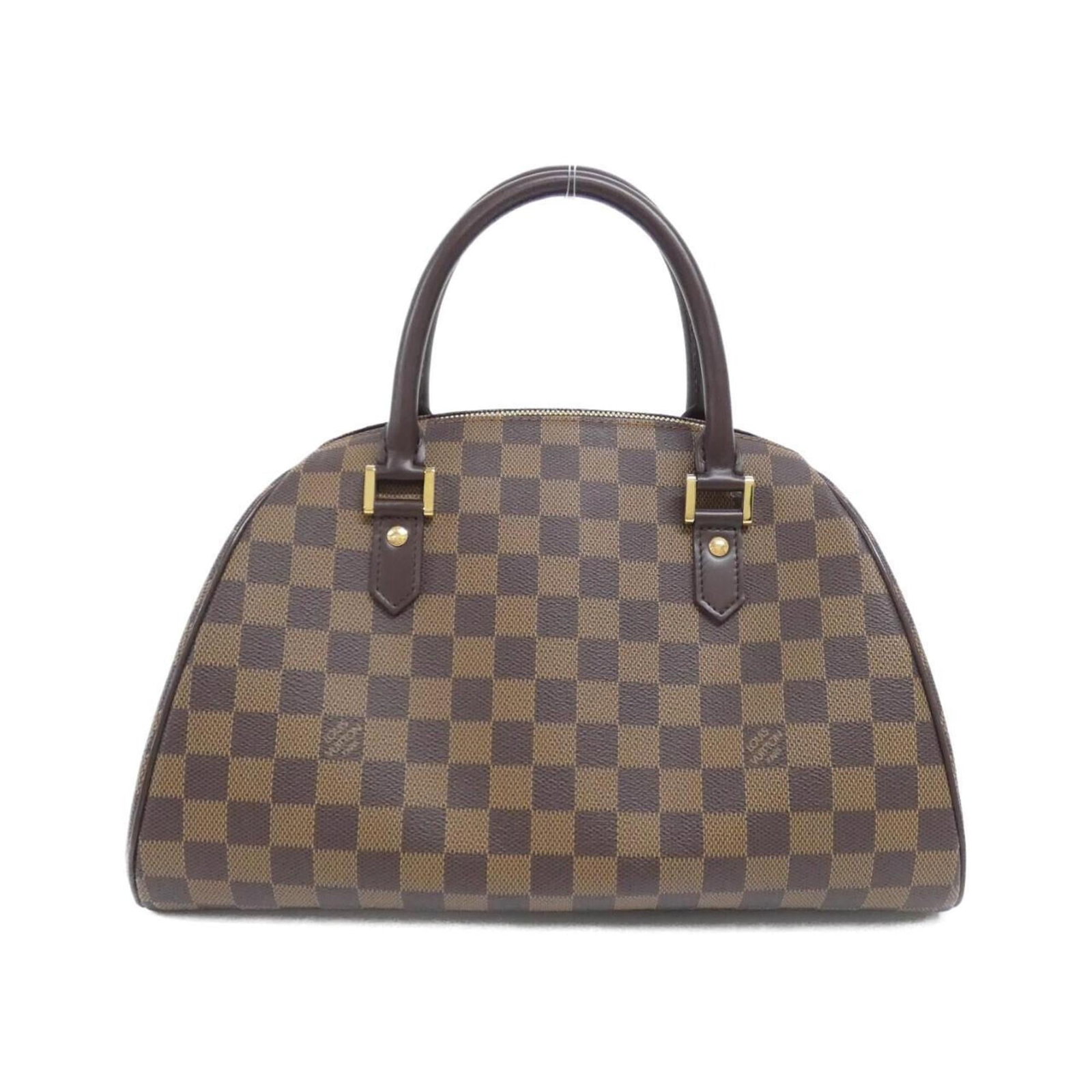 Louis Vuitton Coated Canvas Handbag: Louis Vuitton Coated Canvas Handbag Elevate your style with this stunning Louis Vuitton Coated Canvas Handbag, boasting the iconic Ebene monogram pattern and sleek gold hardware. In excellent conditio
