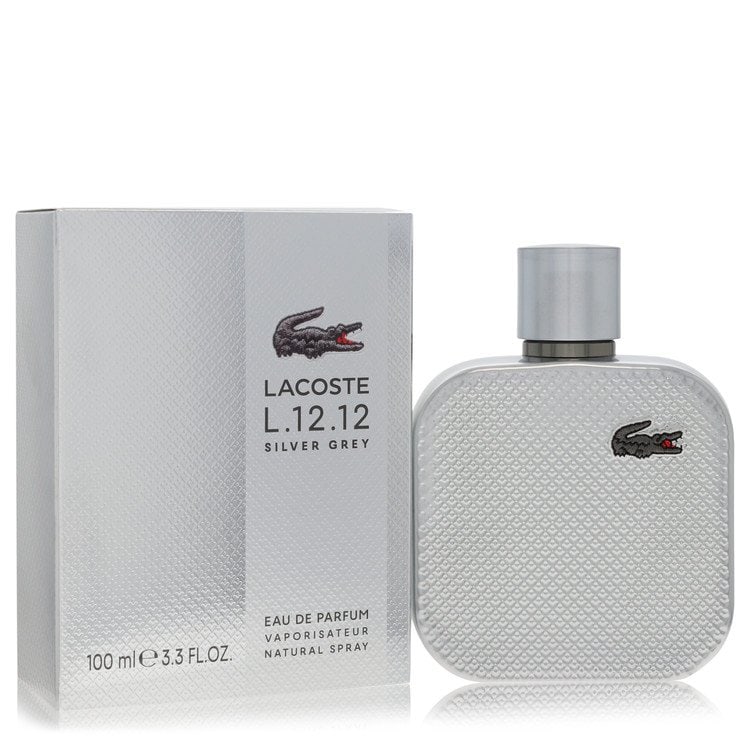 Lacoste Eau de Parfum - 12.12 L. Silver Grey Cologne Spray: Lacoste Eau de Parfum - 12.12 L. Silver Grey Cologne Spray Experience the classic elegance of Lacoste with this 12.12 L silver grey eau de parfum spray, perfect for adding a touch of sophistication to