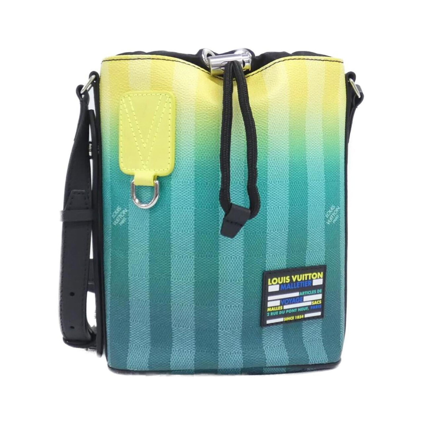 Louis Vuitton Coated Canvas Shoulder Bag: Louis Vuitton Coated Canvas Shoulder Bag Experience the timeless elegance of Louis Vuitton with this stunning coated canvas shoulder bag, boasting sleek silver hardware and a classic design that