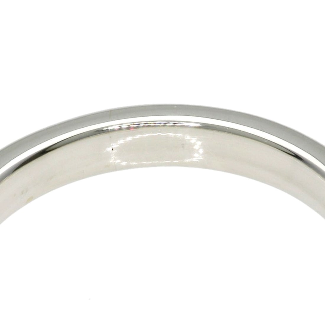 Silver TIFFANY&Co. Stacking band Ruby Ring - 7