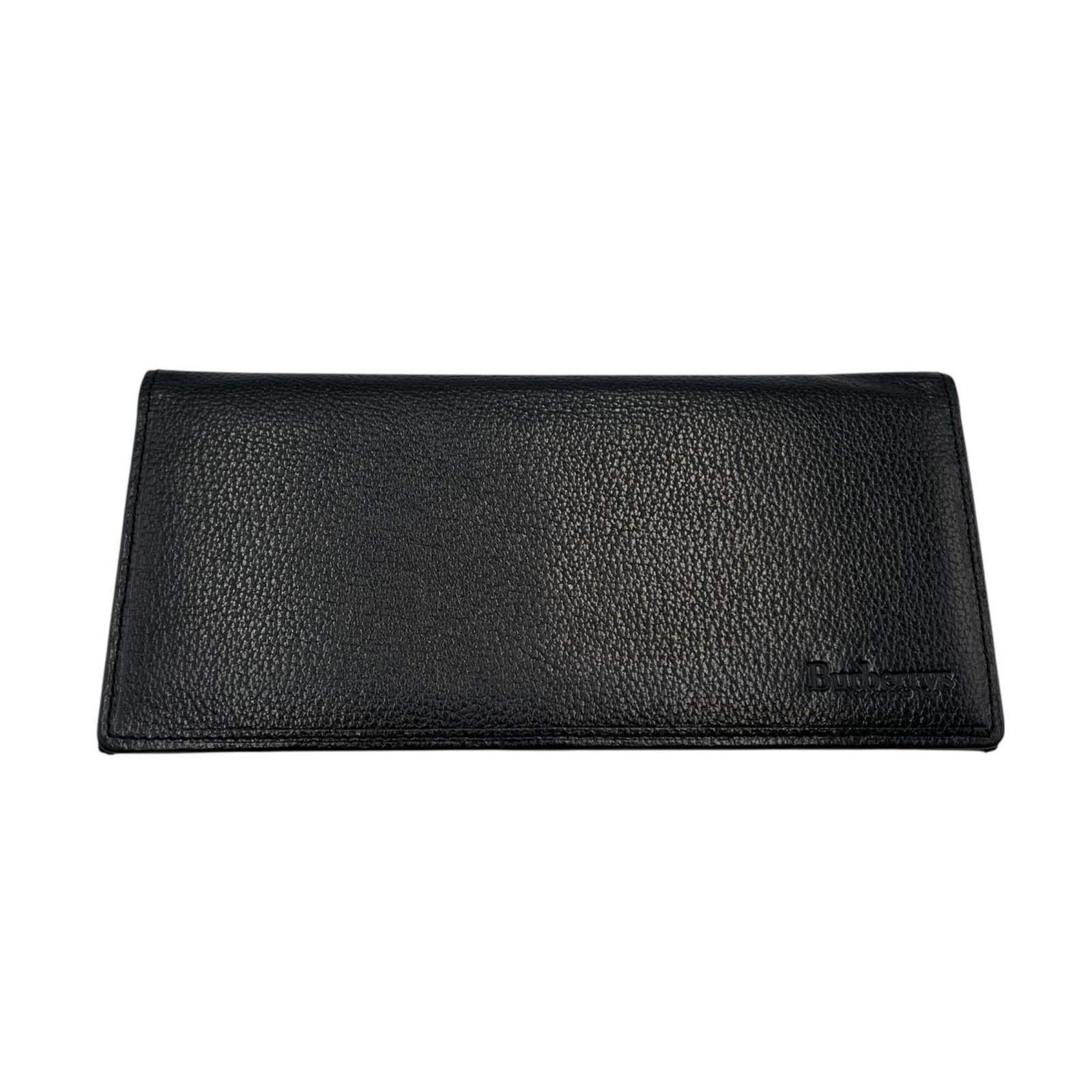 Burberry Bi-Fold Leather Wallet: Burberry Bi-Fold Leather Wallet A classic Burberry bi-fold leather wallet, this timeless piece boasts the iconic British brand's signature style and craftsmanship. With its sleek black leather exterio