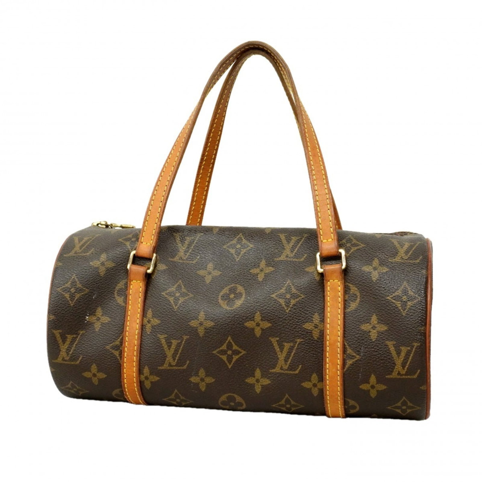 Handbag Louis Vuitton: Handbag Louis Vuitton A timeless piece from the iconic Louis Vuitton brand, this brown handbag boasts classic monogram pattern and premium leather construction. With its spacious interior and sturdy d