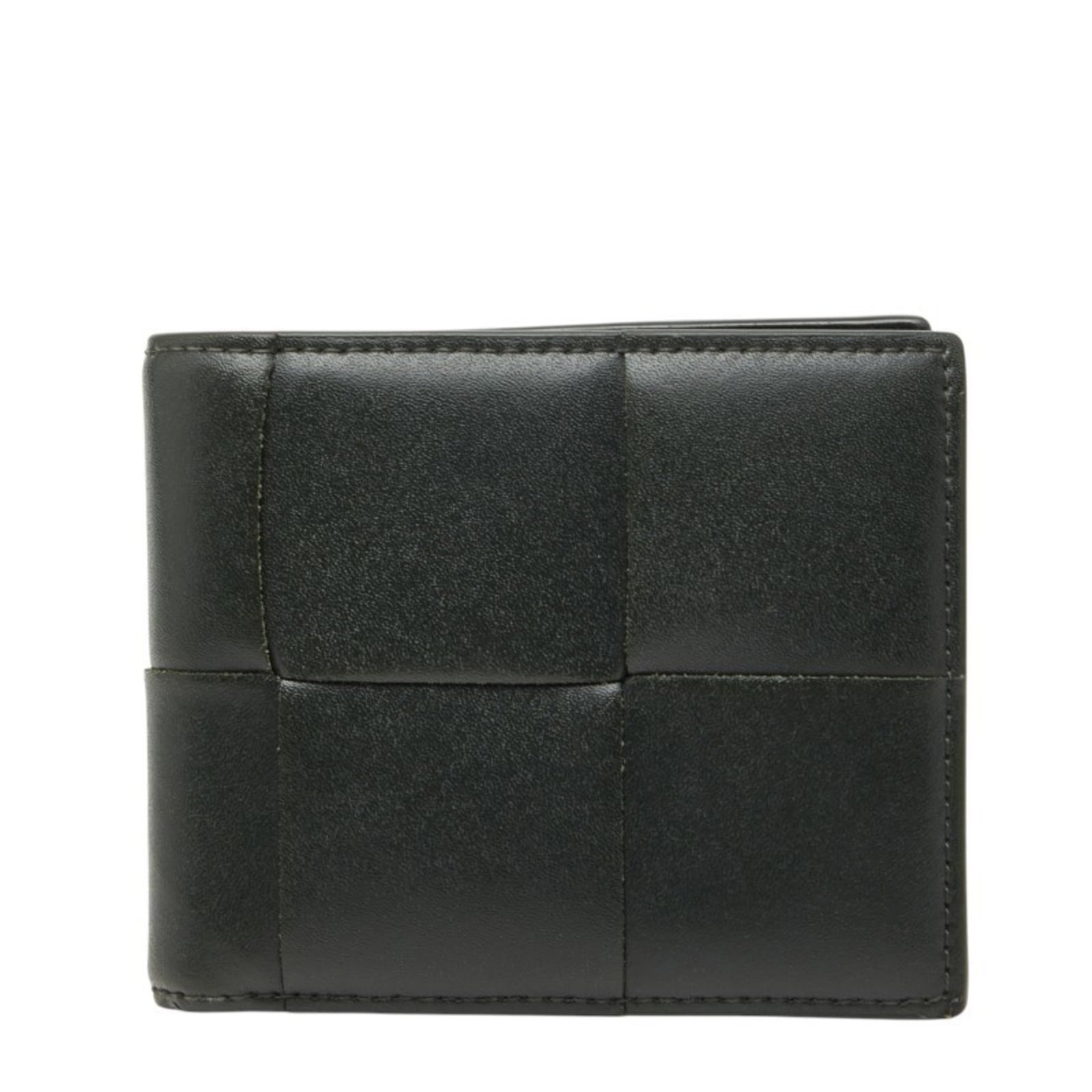Bottega Veneta Bi-Fold Leather Bill Wallet: Bottega Veneta Bi-Fold Leather Bill Wallet A timeless Bottega Veneta bi-fold leather bill wallet in khaki, perfect for adding a touch of understated elegance to your daily essentials. With its classic