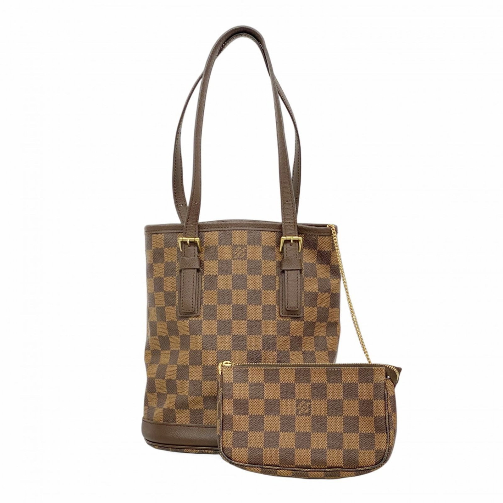 Bag Louis Vuitton Tote: Bag Louis Vuitton Tote A pre-owned Louis Vuitton tote bag in Ebene, offering a stylish and practical solution for everyday errands. With its classic design and timeless appeal, this bag remains a soug