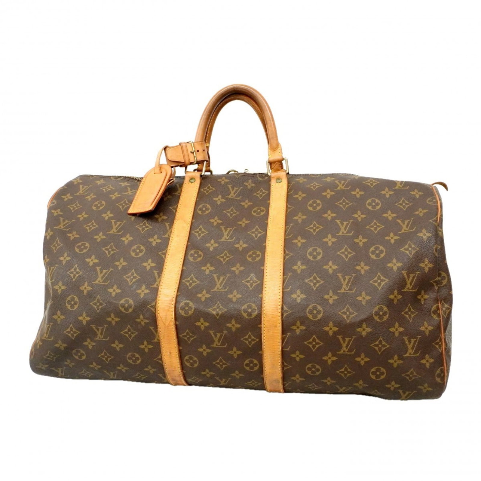 Bag Louis Vuitton Boston: Bag Louis Vuitton Boston A pre-owned Louis Vuitton Boston bag in rich brown leather, boasting the iconic monogram pattern and classic design that has made this style an enduring favorite among fashion