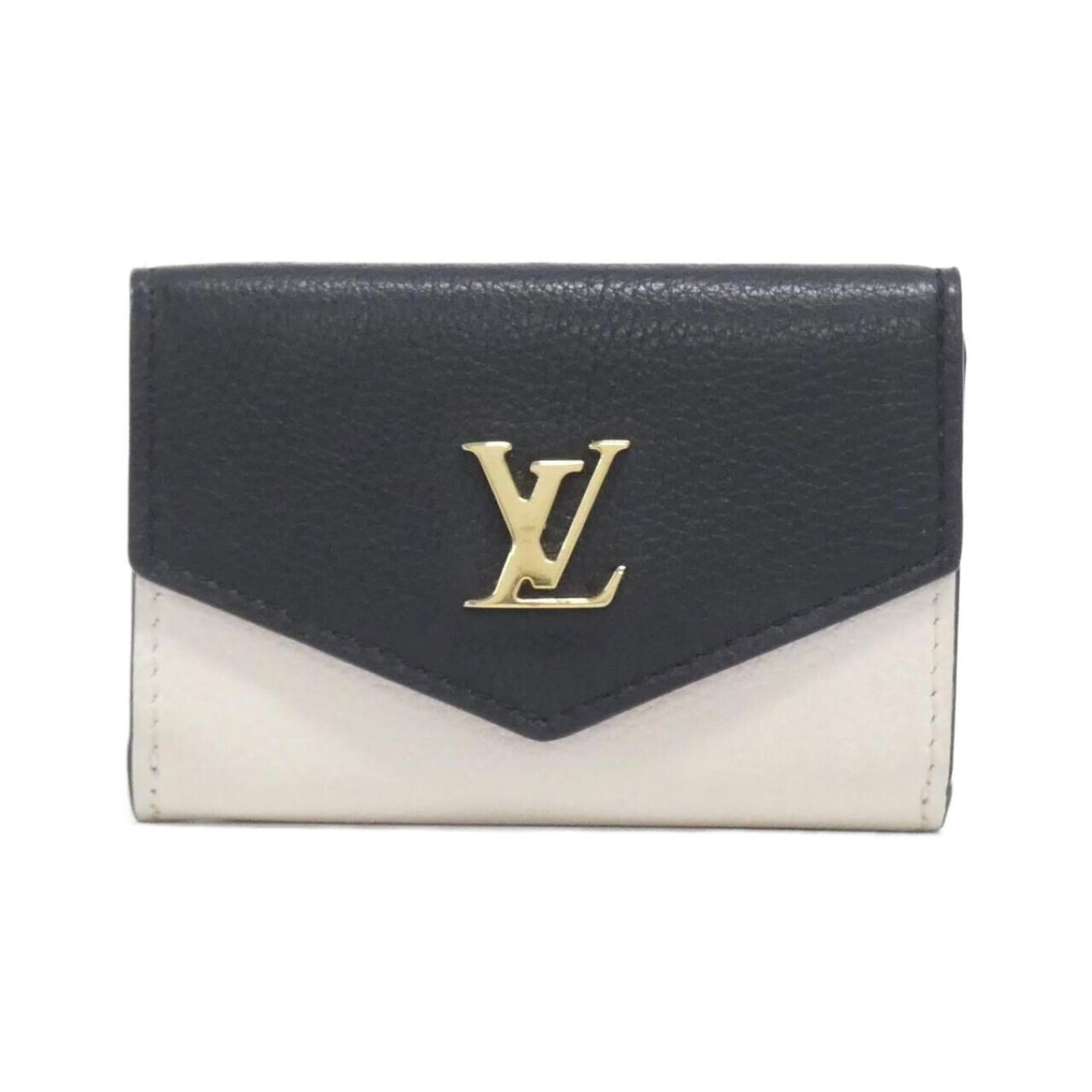 Louis Vuitton Tri-Fold Leather Wallet: Louis Vuitton Tri-Fold Leather Wallet A timeless piece of luxury, this Louis Vuitton tri-fold leather wallet exudes sophistication with its classic design and premium calfskin material. With its sleek