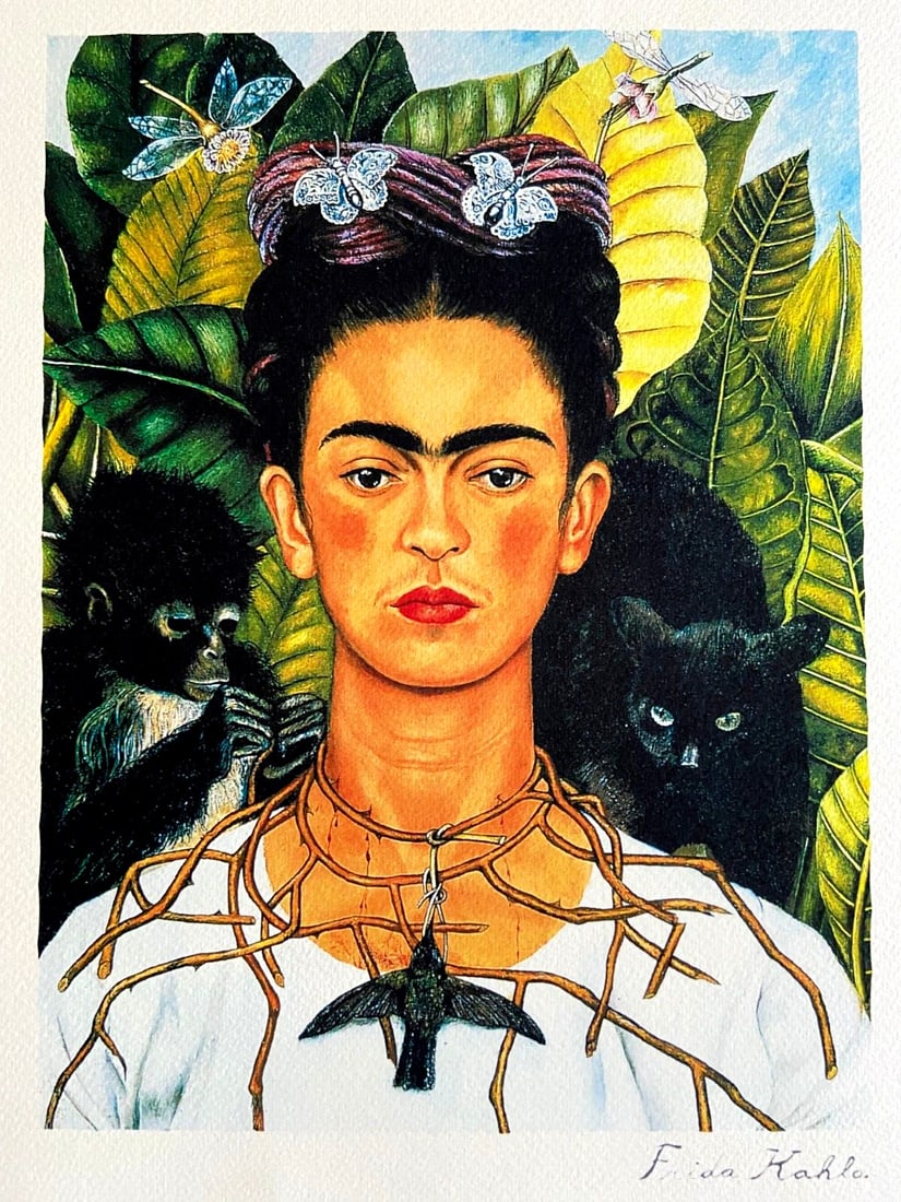 Kahlo Lithograph -numbered limited to 275 - Frida: Kahlo Lithograph -numbered limited to 275 - Frida Own a rare and iconic piece of art history with this limited edition lithograph of Frida Kahlo, numbered to just 275 copies. Printed in 1979 by French