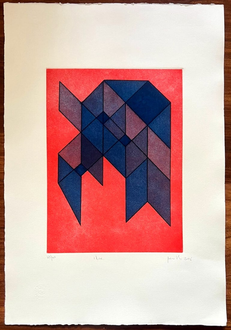 Numbered Achille Perilli Engraving - 2