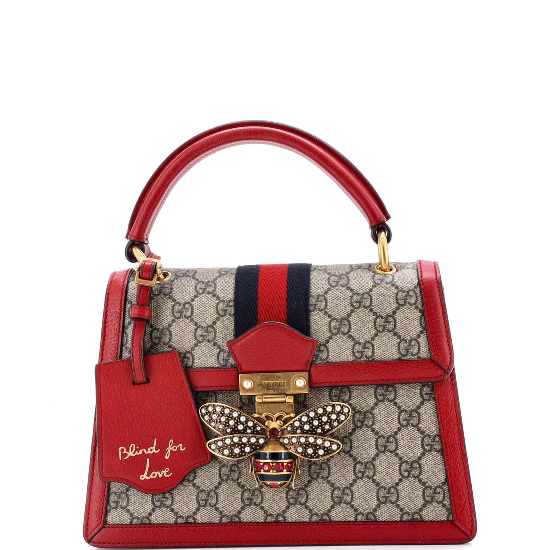 Gucci Queen Margaret Small Top-Handle Bag in GG Coated Canvas and Leather: Gucci Queen Margaret Small Top-Handle Bag in GG Coated Canvas and Leather Elevate your everyday style with the iconic Gucci Queen Margaret Small Top-Handle Bag, crafted from luxurious GG Coated Canvas
