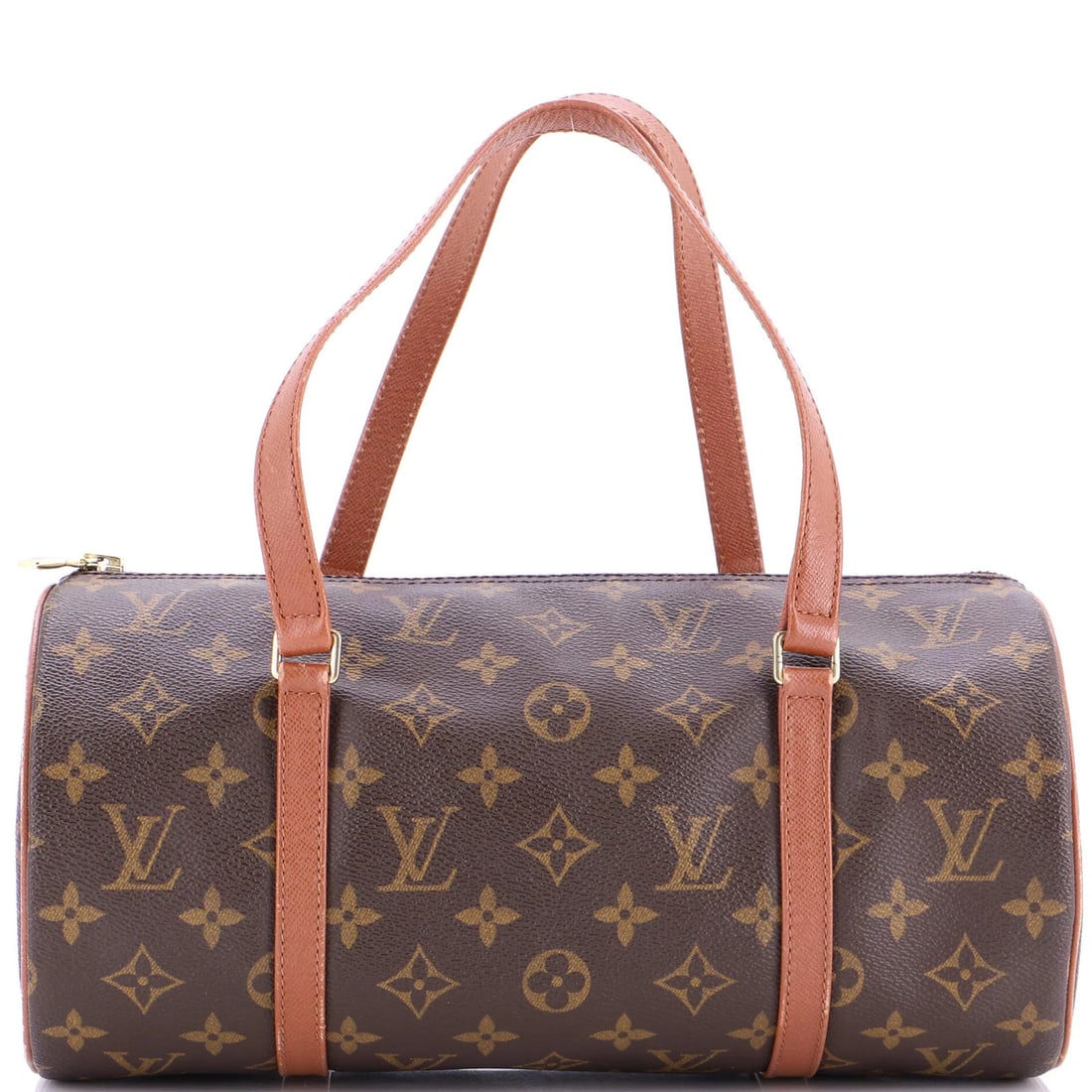Louis Vuitton Papillon Monogram Canvas 30 Handbag: Louis Vuitton Papillon Monogram Canvas 30 Handbag Experience the timeless elegance of Louis Vuitton's iconic Papillon Monogram Canvas 30 handbag, boasting a rich brown exterior with signature gold har