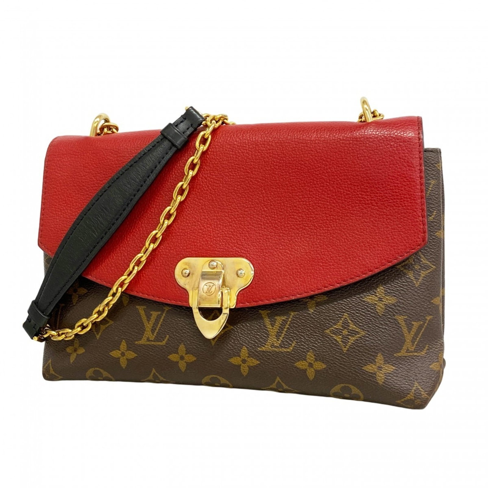 Bag Louis Vuitton Shoulder: Bag Louis Vuitton Shoulder A stylish and timeless addition to any woman's wardrobe, this pre-owned Louis Vuitton shoulder bag boasts classic brown leather with subtle scratches and scuffs that add to