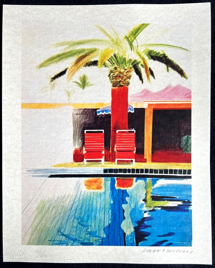 Numbered David Hockney Lithograph - 2